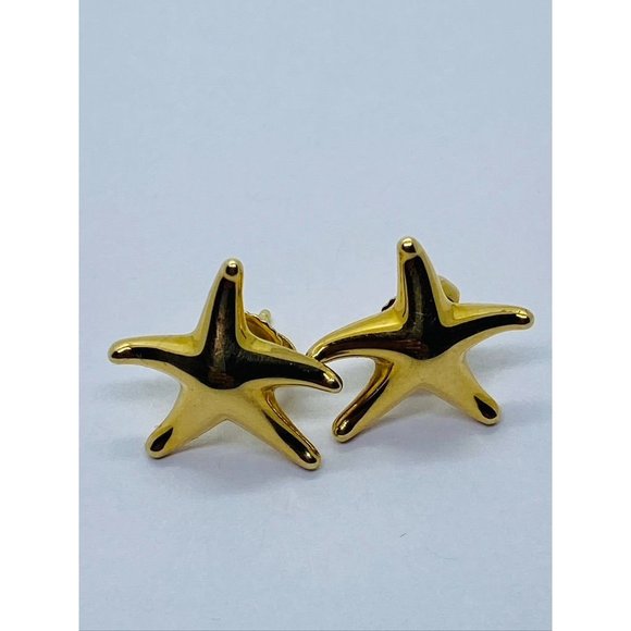 Tiffany & Co 18K Yellow Gold Starfish Star Fish 16mm Widest Point - Picture 1 of 10